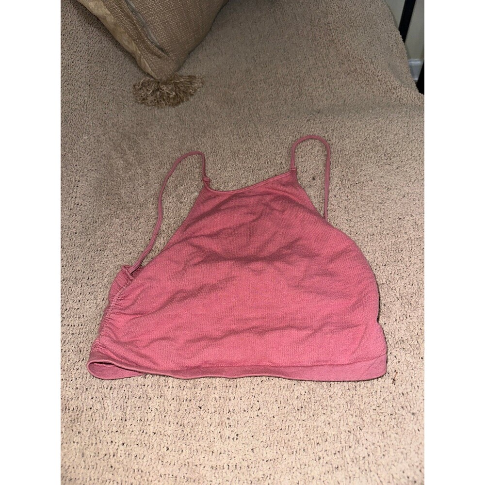Urban outfitters pink cropped top